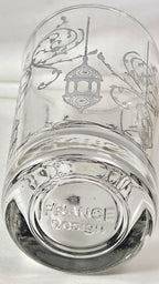 Vintage France Design Silver Moroccan Lantern Glass Tumbler – Ornate Filigree