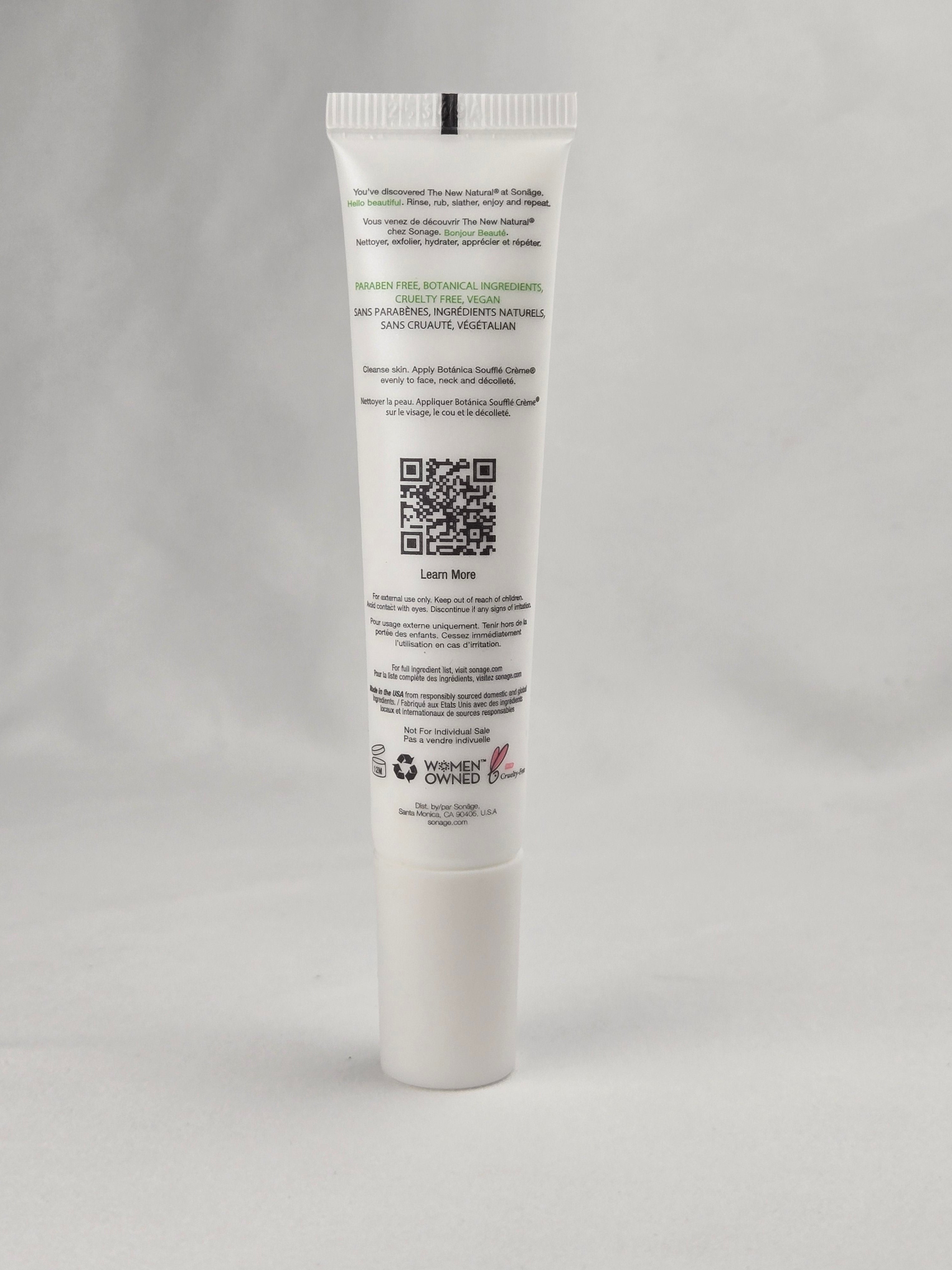 Sonäge Botánica Soufflé Crème Hydrate & Glow Moisturizer 15ml Botanical Face Cream