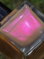 Arachide Jellification - Purple Red Shimmer Peanut Butter Tan Nail Polish | Liquid Krystal Co Handmade Indie Lacquer