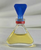 Vintage Liz Claiborne Perfume Mini 1/8 fl oz 3.7 mL Triangle Bottle Blue Cap