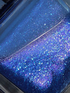 Plasmatic | Sapphire Blue Jelly Nail Polish with Cyan Illumination, Violet-Pink Shift & Aqua Flakes- Liquid Krystal Co. Handmade Indie Lacquer