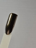 Liquid Krystal Co. Gilded Raven Prototype Nail Lacquer | Black Crelly with Antique Gold Shimmer | One-of-a-Kind Handmade Indie Polish