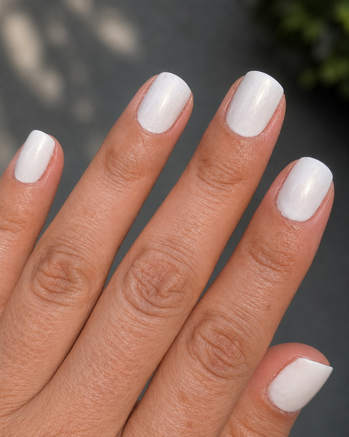 Gilded Dove Ivory Gold Shimmer Nail Polish Prototype | Liquid Krystal Co.