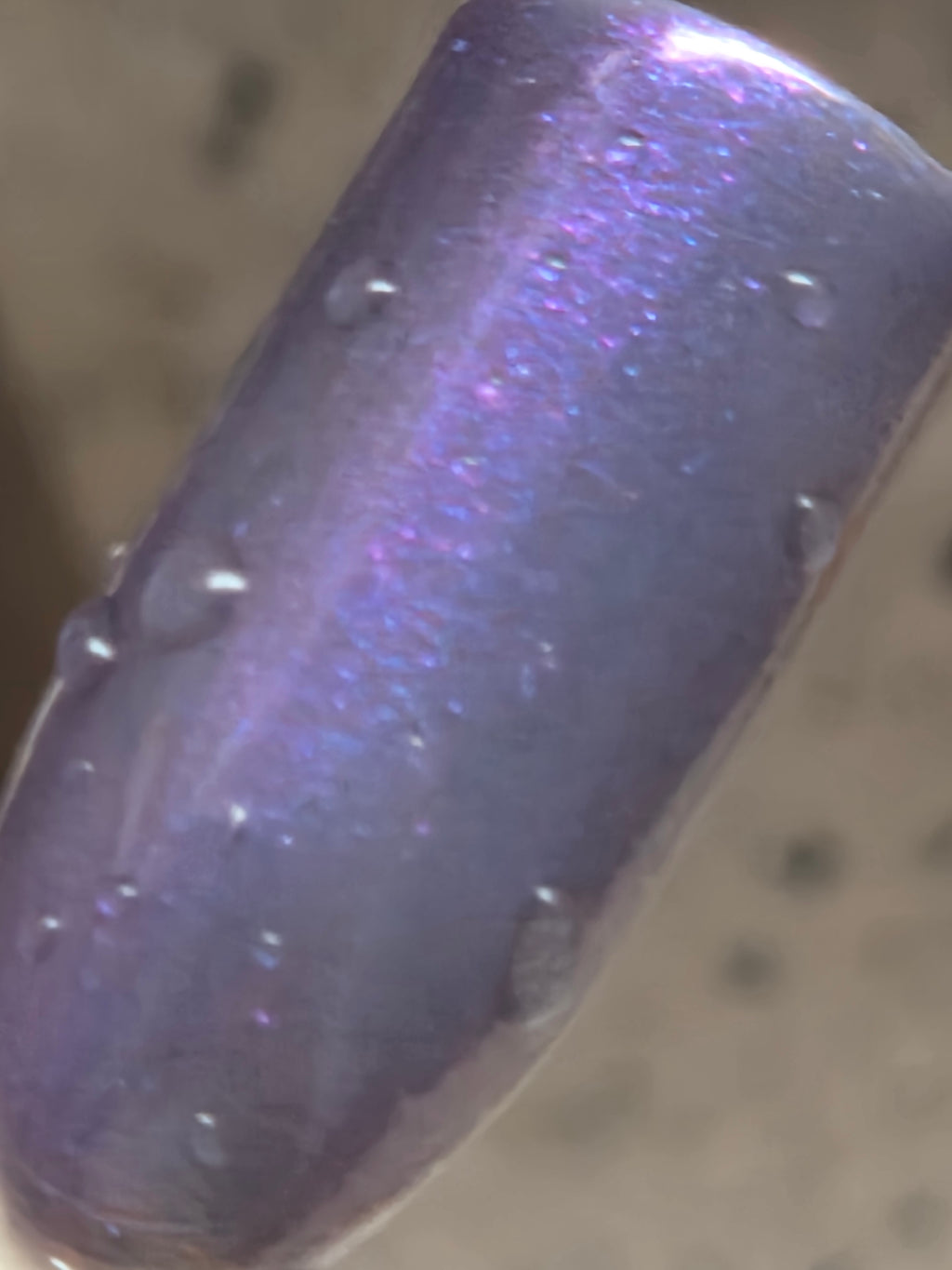 Shadow Blush - Thermal Nail Lacquer – Blackened Violet to Lilac Mauve Pink with Electric Blue-Violet Shimmer Handmade Indie Nail Polish