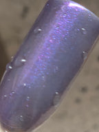 Shadow Blush - Thermal Nail Lacquer – Blackened Violet to Lilac Mauve Pink with Electric Blue-Violet Shimmer Handmade Indie Nail Polish
