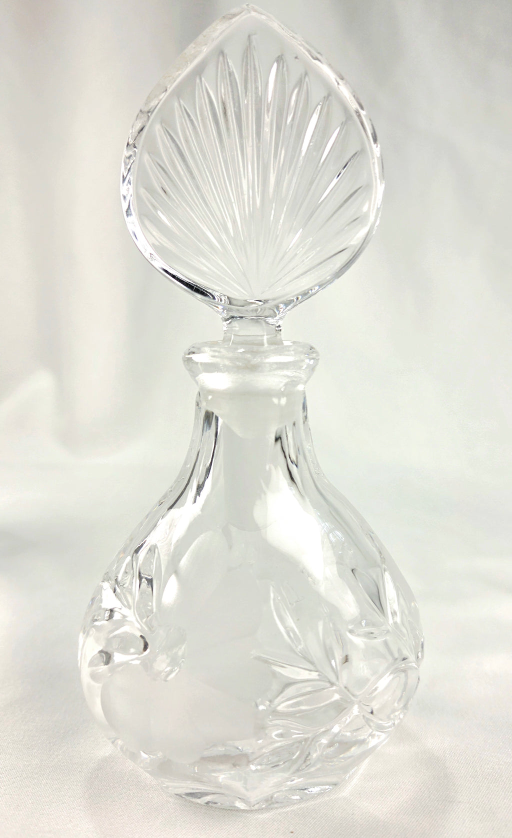 Princess House 24% Lead Crystal Vanity Set – West Germany Perfume Bottle, Trinket Box & Tray