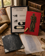Vintage Medieval Knight Miniature Wax Rubbing Kit 1978 England Complete
