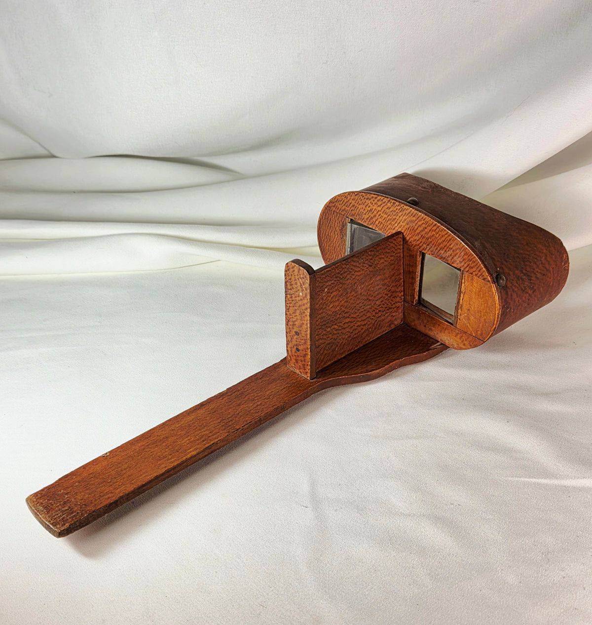 Antique Wooden Stereoscope Viewer Handheld Photo Card Viewer Vintage Optical Collectible