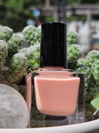 Asrai's Dayssolve - Peach Nude Golden Shimmer Nail Polish | Handmade Indie Lacquer | Liquid Krystal Co.