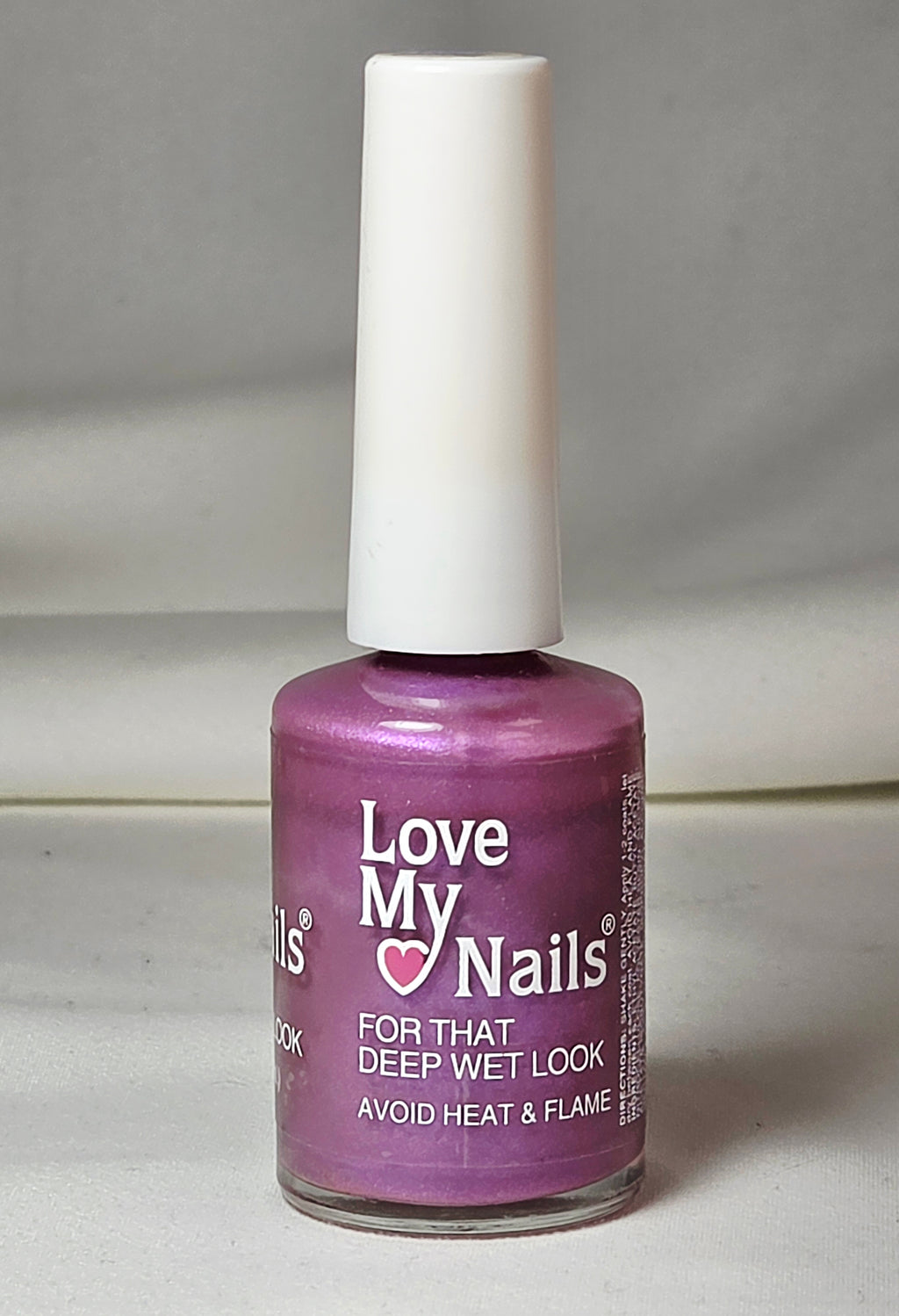 Vintage Love My Nails Frosted Purple 596 Shimmer Nail Polish Bari Cosmetics