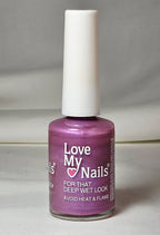 Vintage Love My Nails Frosted Purple 596 Shimmer Nail Polish Bari Cosmetics