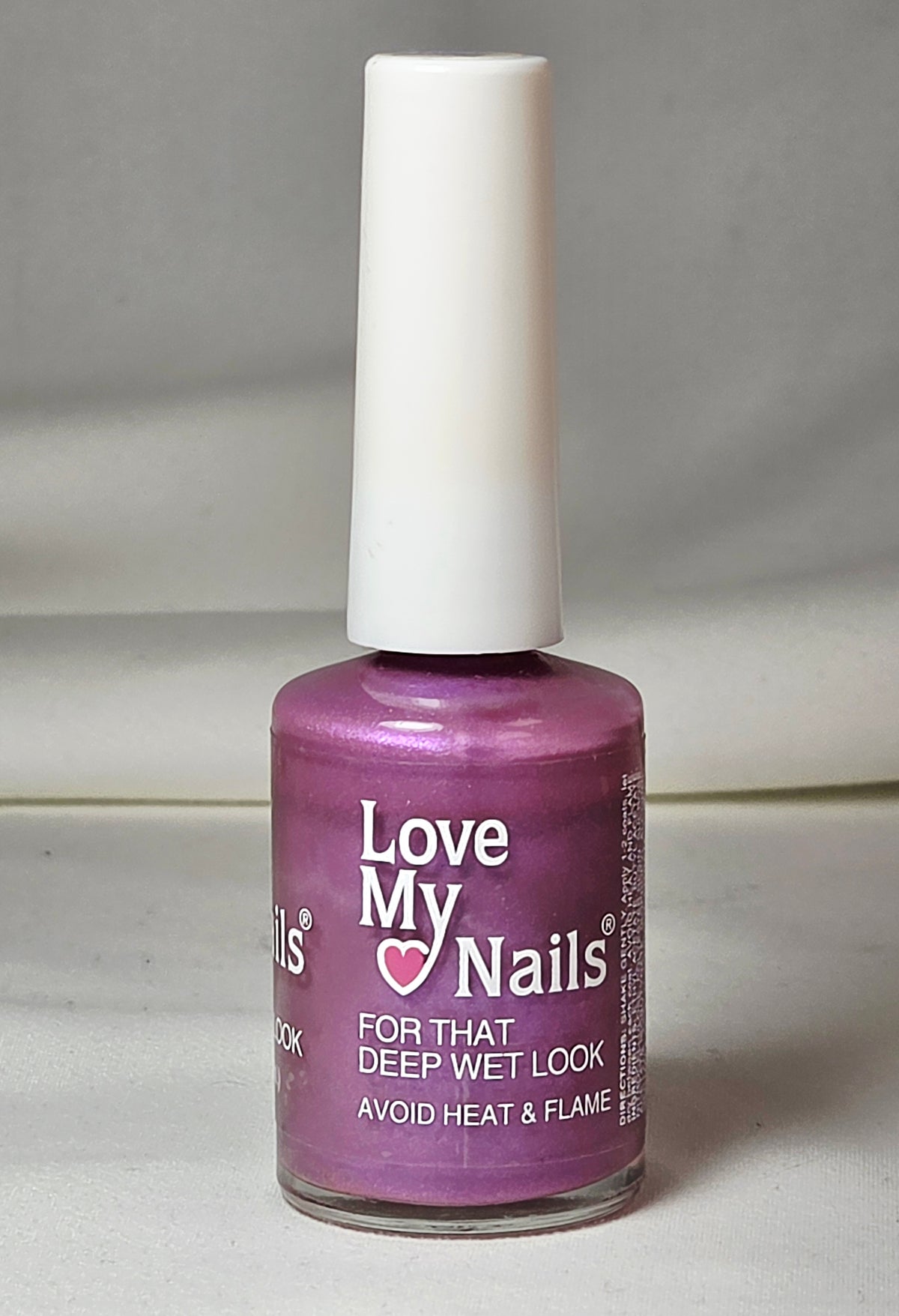 Vintage Love My Nails Frosted Purple 596 Shimmer Nail Polish Bari Cosmetics