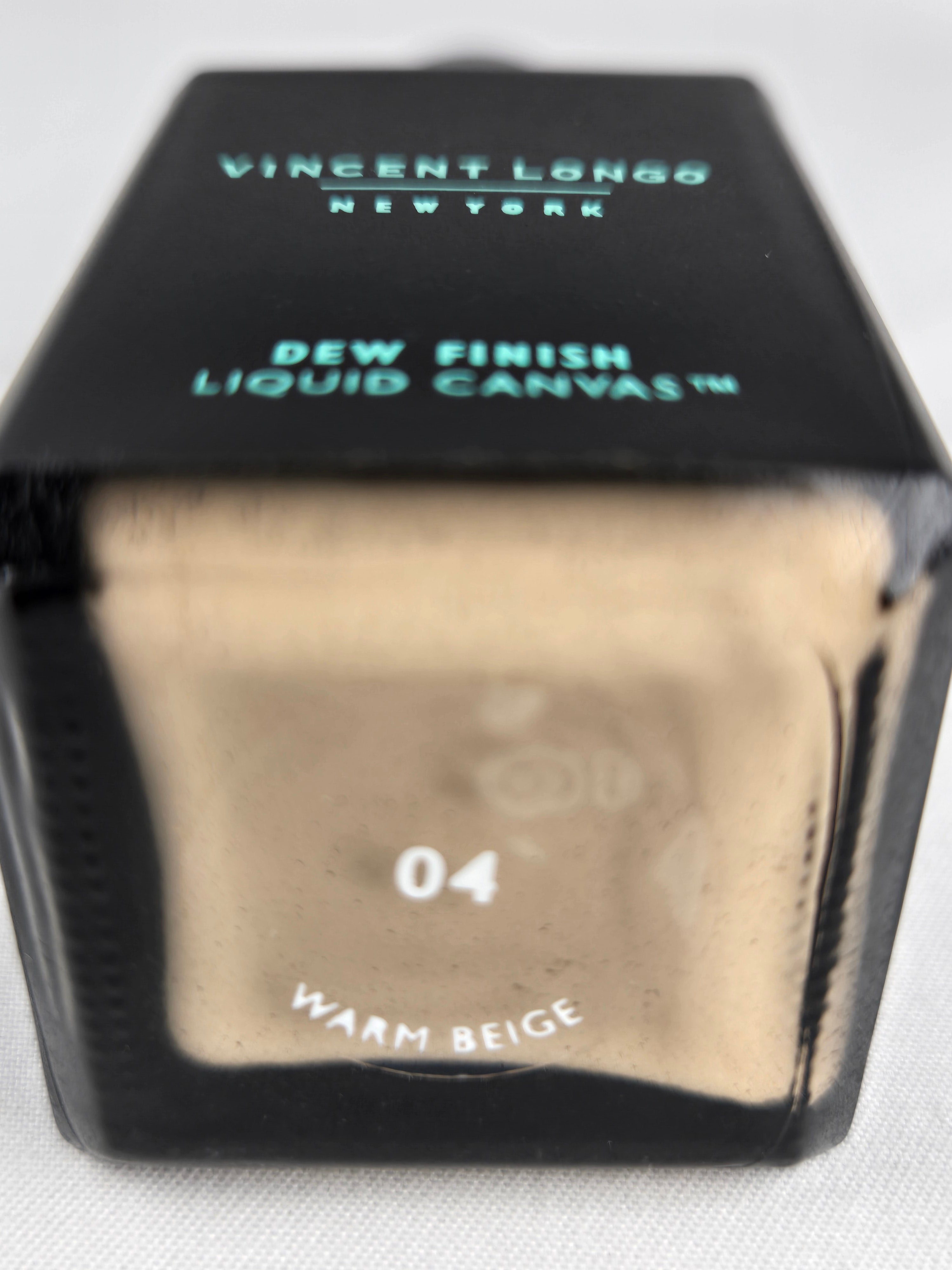 Vincent Longo Vintage Dew Finish Liquid Canvas Primer Foundation 04 Warm Beige New Old Stock w/ Box