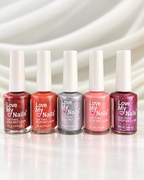 Vintage Love My Nails Nail Polish Lot of 5 Diva Frosted Raisin True Lilac Rose Garden
