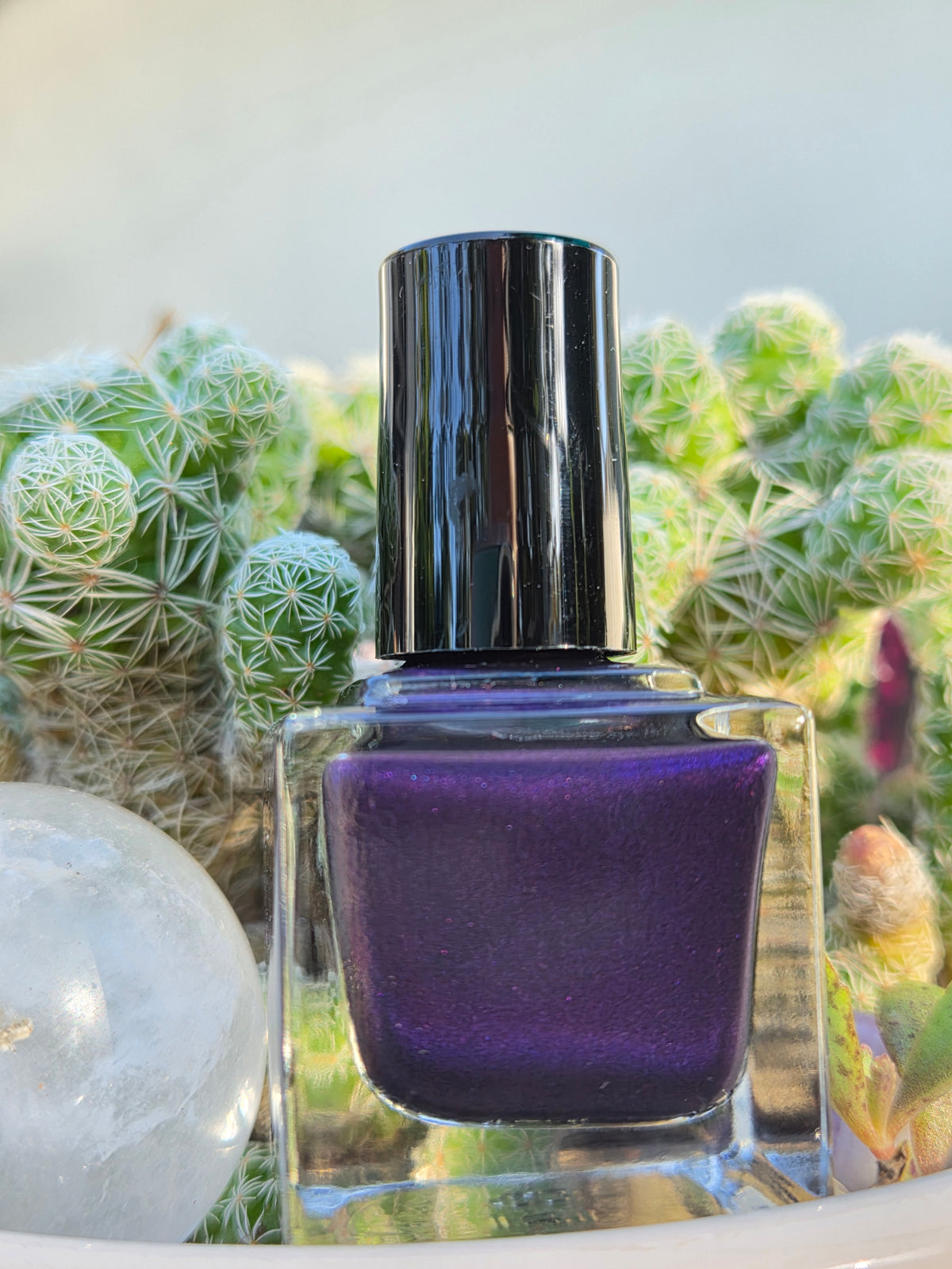 Violet Phantogenesis - Black Crelly Dark Purple Violet Shimmer Nail Polish Handmade Indie Lacquer | Liquid Krystal Co.