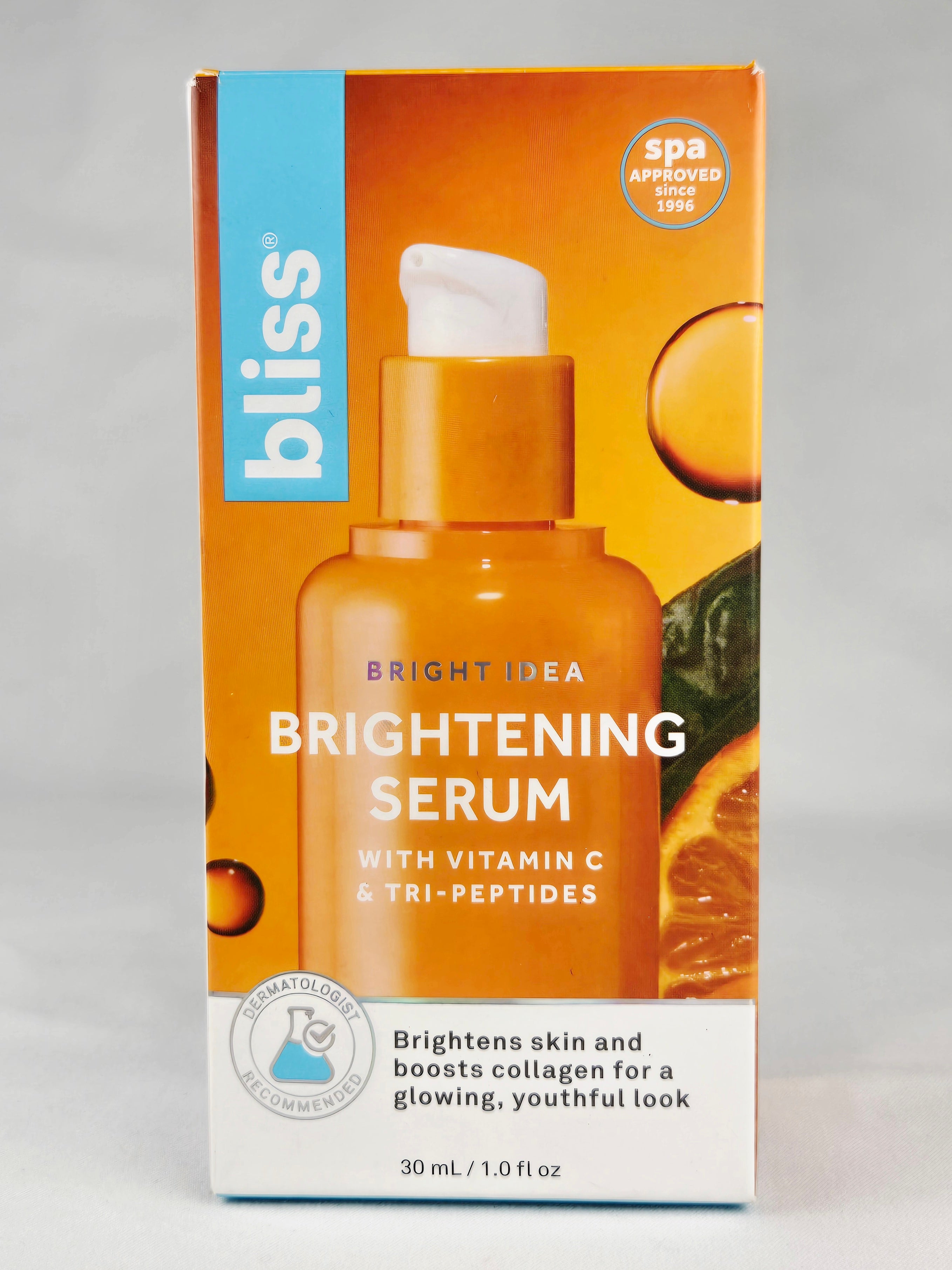 Bliss Bright Idea Vitamin C Brightening Serum 30ml | Collagen Boosting Skincare with Tri-Peptides