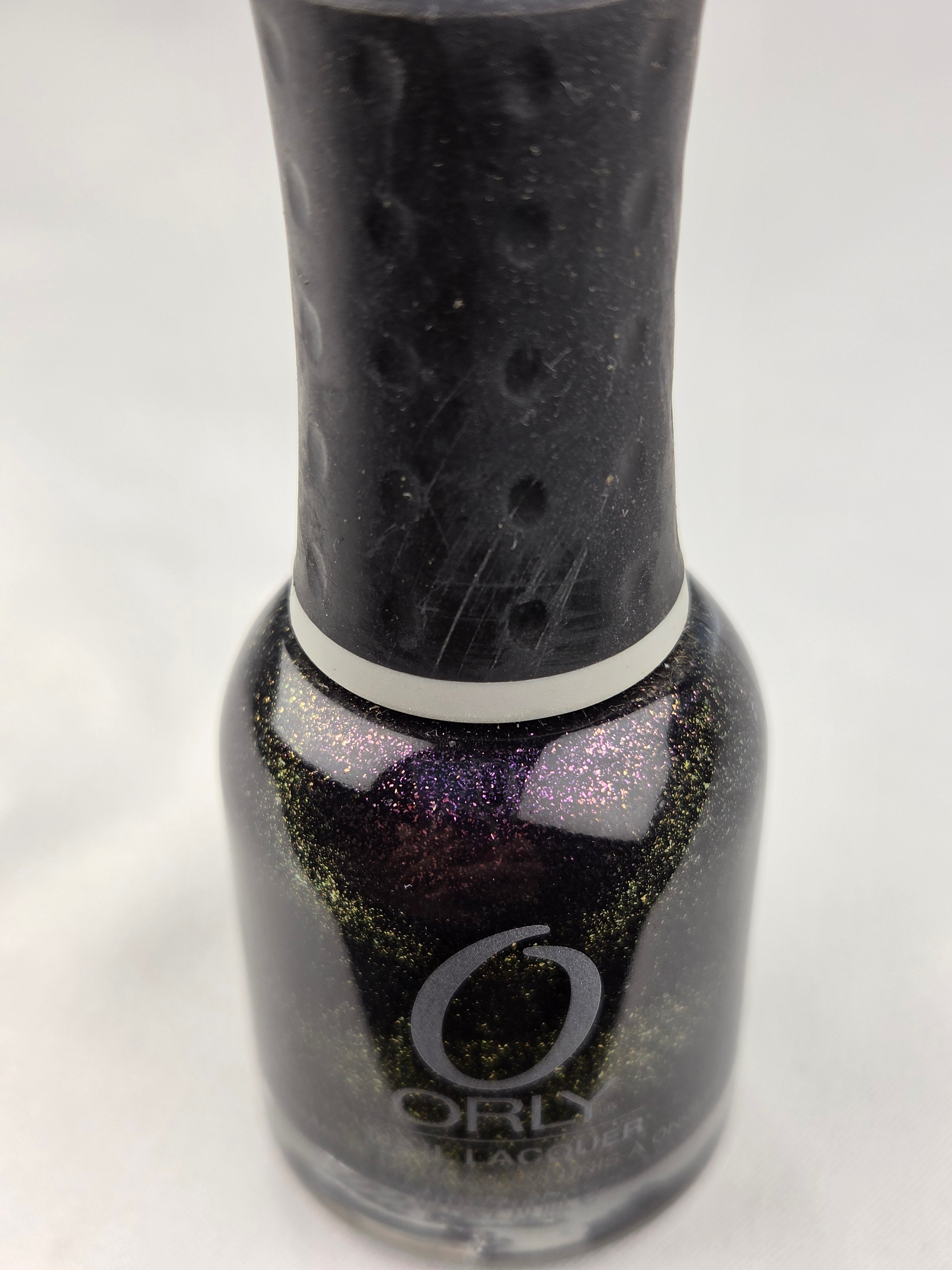 ORLY Out of This World Nail Lacquer 40082 Pool Holo Black Gold Purple Shimmer Rare Collectible