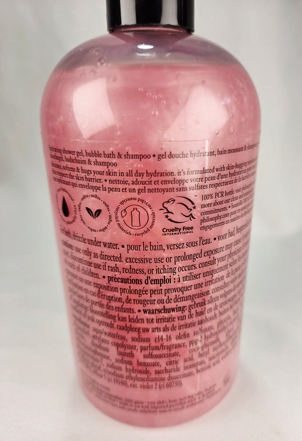 Philosophy Peppermint Stick Shower Gel 16 oz Discontinued Holiday Body Wash 480ml Collectible