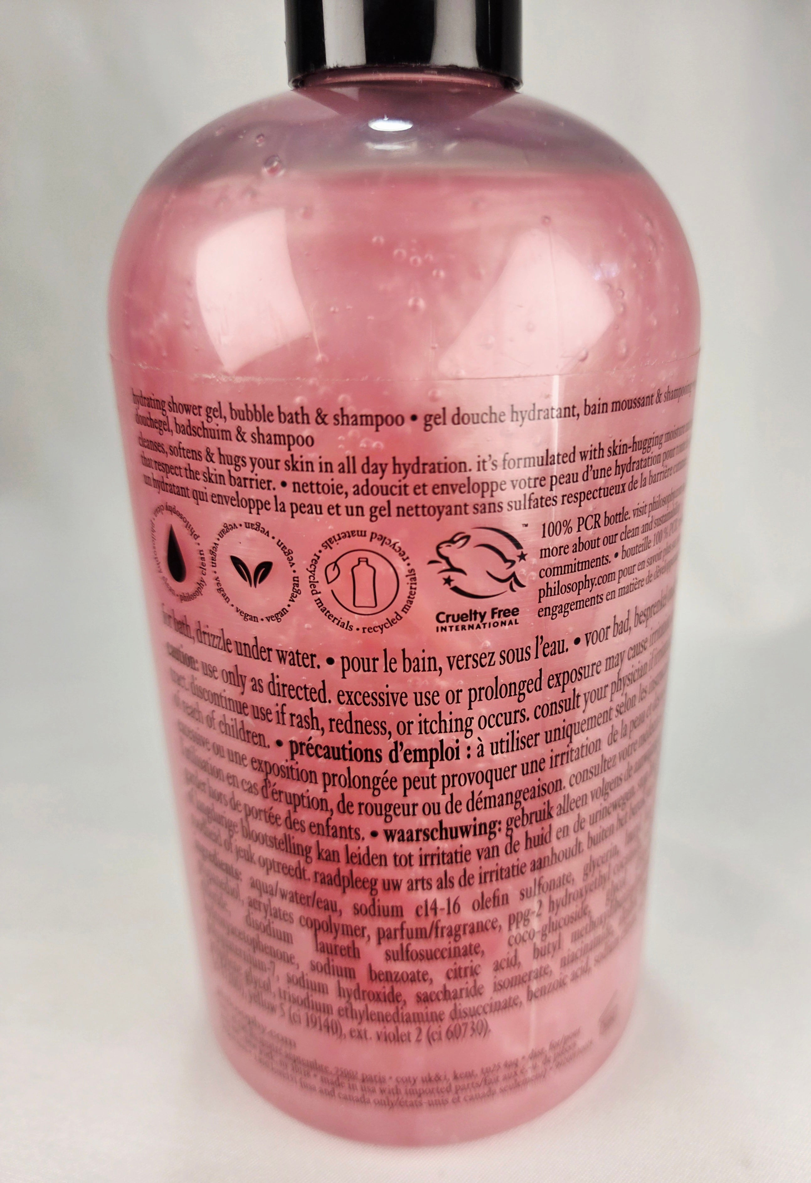 Philosophy Peppermint Stick Shower Gel 16 oz Discontinued Holiday Body Wash 480ml Collectible
