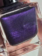 Violet Phantogenesis - Black Crelly Dark Purple Violet Shimmer Nail Polish Handmade Indie Lacquer | Liquid Krystal Co.