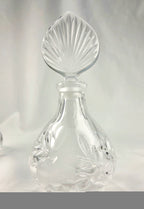 Princess House 24% Lead Crystal Vanity Set – West Germany Perfume Bottle, Trinket Box & Tray