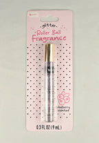 b•pure Glitter Roller Ball Fragrance | Berry Glaze Sparkle —Blueberry Scented Shimmer Perfume Oil | Travel Size