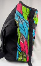 Kidrobot Neon Feather Geometric Messenger Bag Crossbody Streetwear Shoulder Bag Y2K