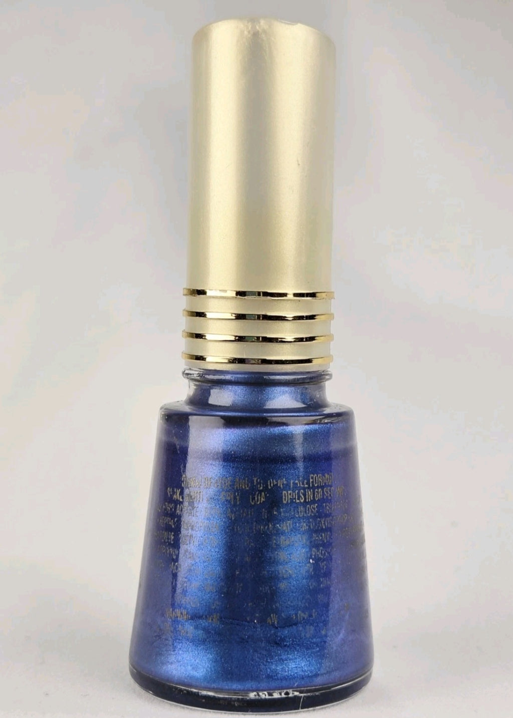 Vintage Revlon Top Speed Typhoon 360 Blue Shimmer Nail Polish Rare Discontinued