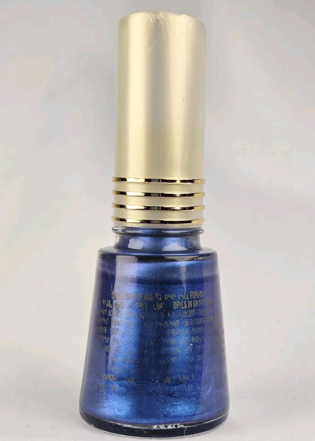 Vintage Revlon Top Speed Typhoon 360 Blue Shimmer Nail Polish Rare Discontinued