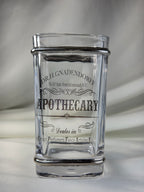 Bella Lux Dr. H. Gnadendorff Apothecary Glass Soap Dish & Tumbler Vanity Set