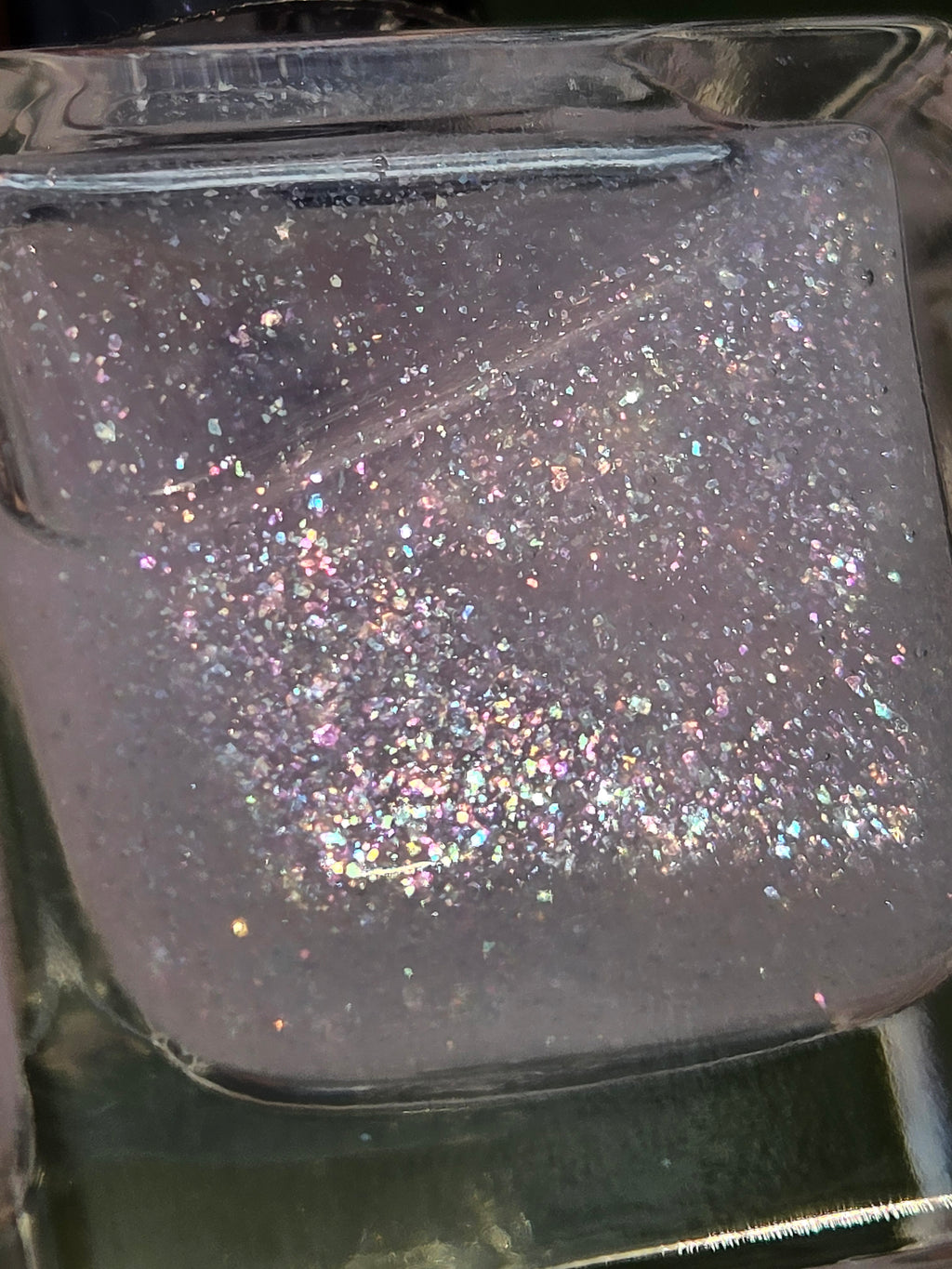 Prismafracture Veil | Rainbow Iridescent Flake Glitter Topper Prototype- Liquid Krystal Co