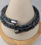 Swarovski Crystaldust Paradise Shine Wrap Bracelet Retired Aurora Crystal Collector Jewelry