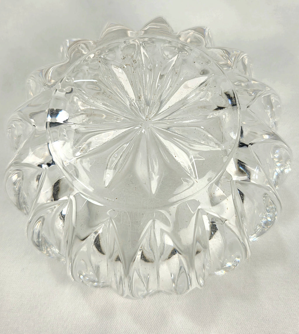 Princess House 24% Lead Crystal Vanity Set – West Germany Perfume Bottle, Trinket Box & Tray