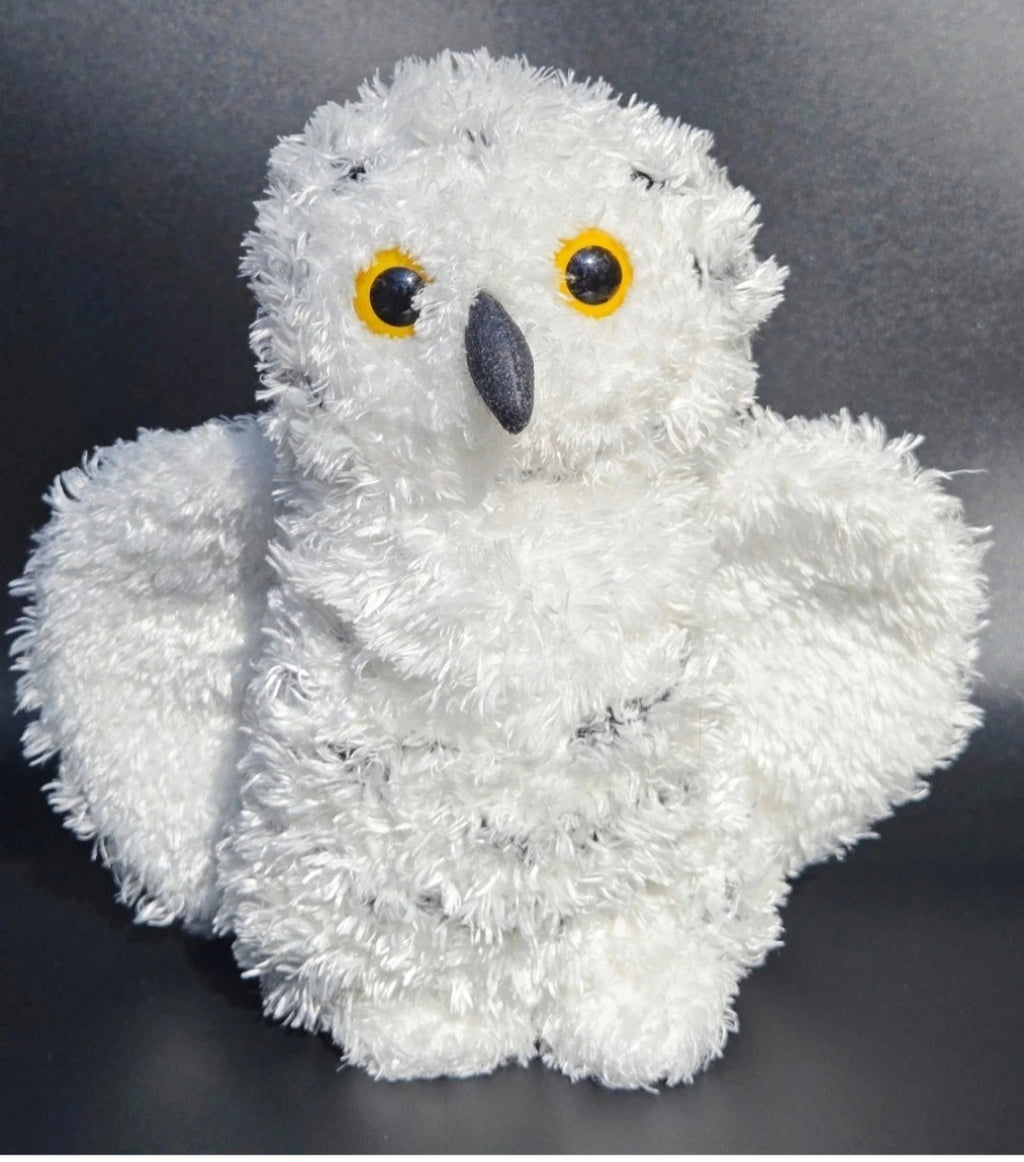 Douglas Snowy Owl Plush Stuffed Animal White Owl Cuddle Toy Yellow Eyes Soft