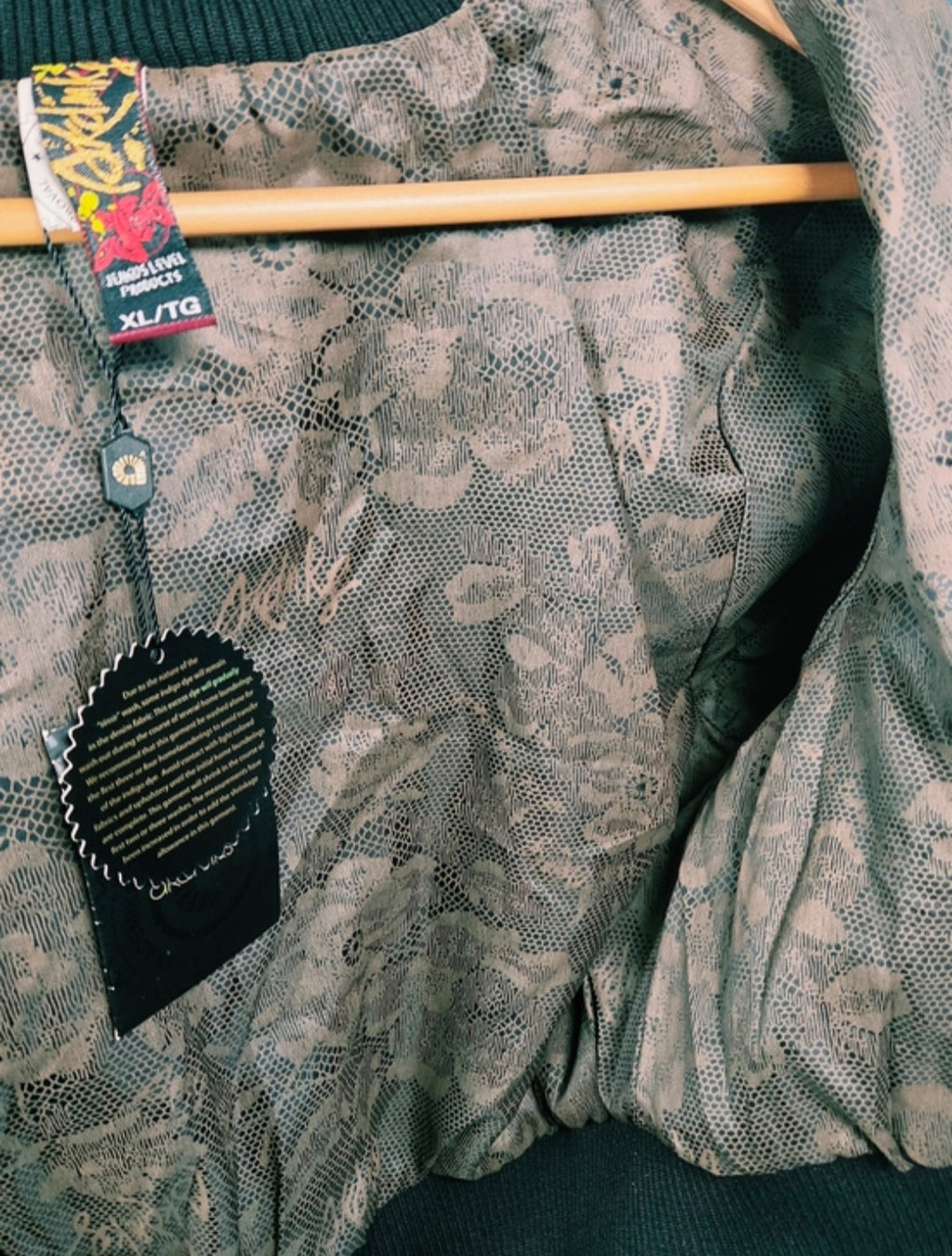 Y2K Akademiks Cropped Denim Bomber Jacket – Embroidered Buckle Detail Zip-Up