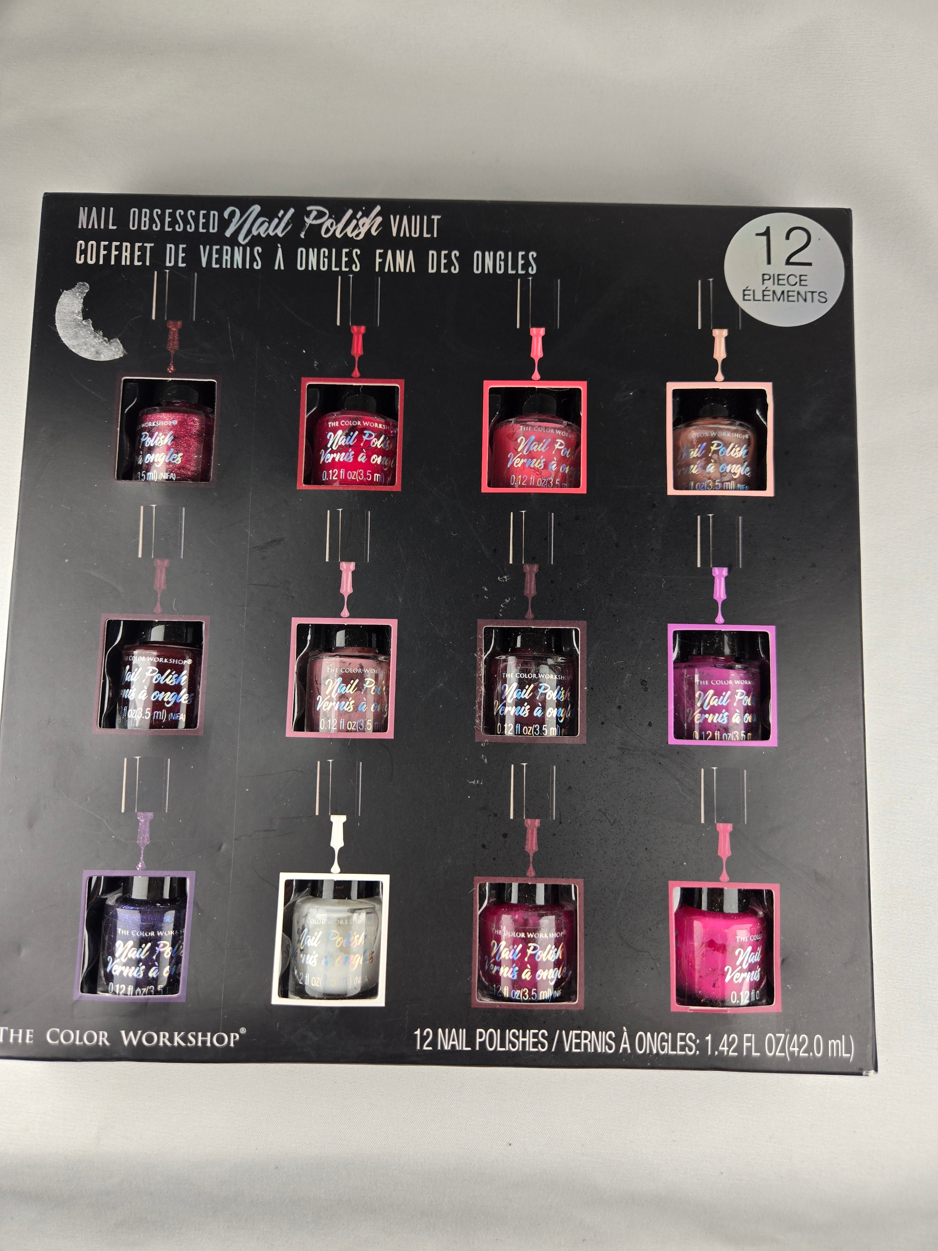 🎁 Present Pile Add-On | $25+ Order                         Nail Obsessed Nail Polish Vault – 12 Piece Set (Some May Need Thinner)
