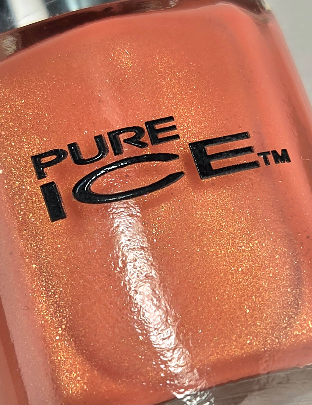 Pure Ice Twinkle Nail Polish – Shimmering Peach Coral Pearl Polish 0.5 oz Discontinued