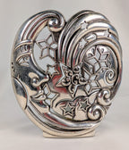 Brighton Vintage Celestial Moon & Stars Night Light – Rare Retired Design Silver Tone Plug-In Lamp