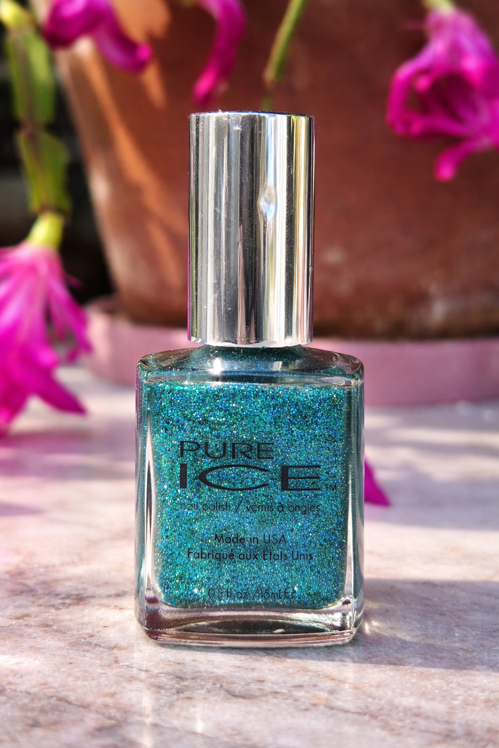 Pure Ice “My Wonderland” Teal Glitter Nail Polish – Shade 768 | Sparkling Aqua Green Lacquer