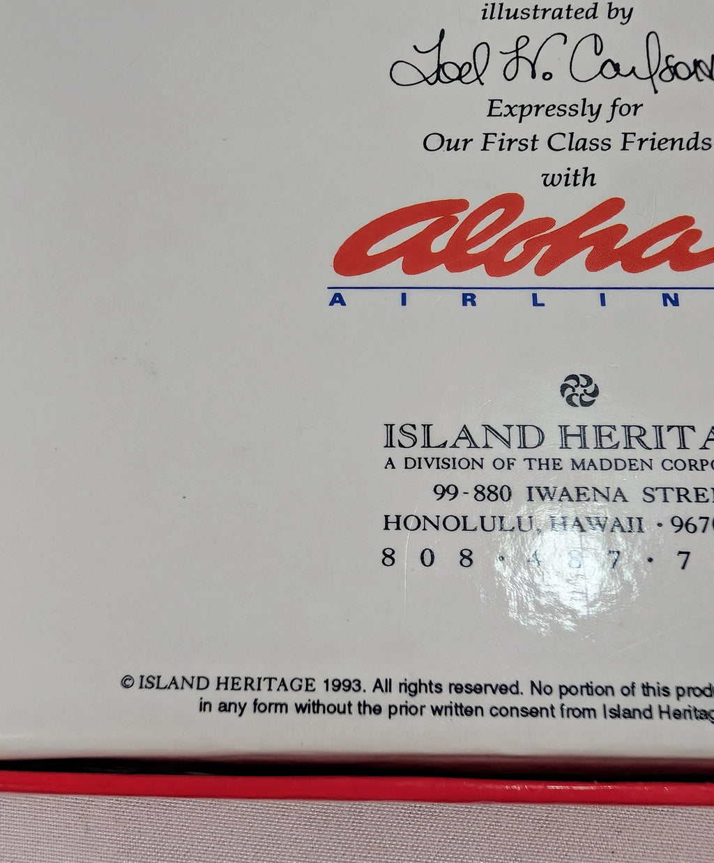 Aloha Airlines First Class Double Deck Playing Cards Set 1993 Island Heritage