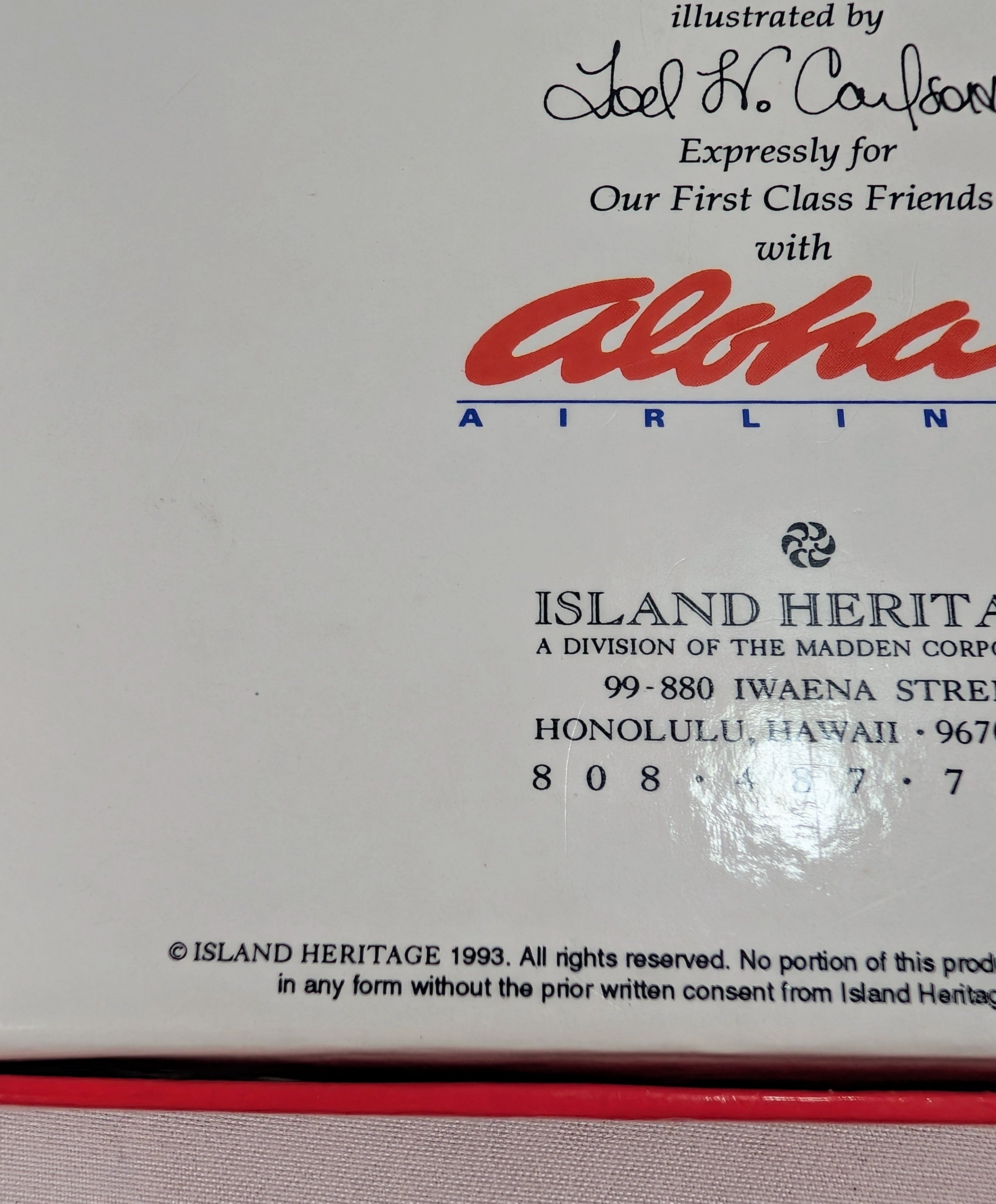 Aloha Airlines First Class Double Deck Playing Cards Set 1993 Island Heritage