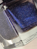 Liquid Krystal Co. Galactic Abyss – One-of-a-Kind Prototype GA001 | Inky Purple Nail Lacquer with Electric Blue Sheen Holo Shimmer | Handmade Collectible Prototype | 15 mL