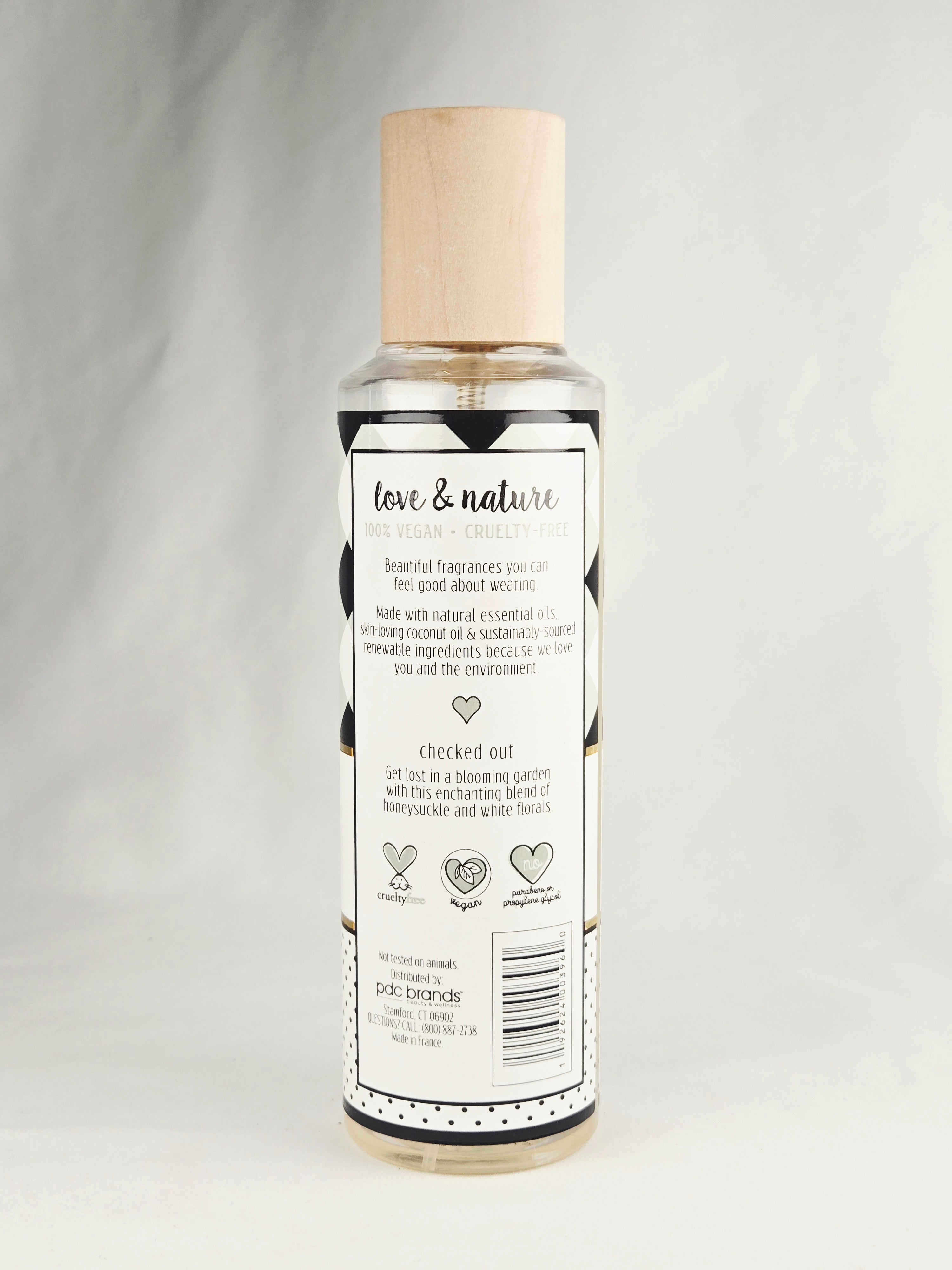 Love & Nature “Checked Out” Body Mist 8 oz | Fresh Floral Musk Essential Oil Mist