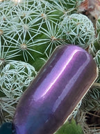 Pollinias Paradox - Yellow Crelly Nail Polish with Violet Pink Shimmer | Liquid Krystal Co. Handmade Indie Lacquer