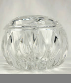 Princess House 24% Lead Crystal Vanity Set – West Germany Perfume Bottle, Trinket Box & Tray