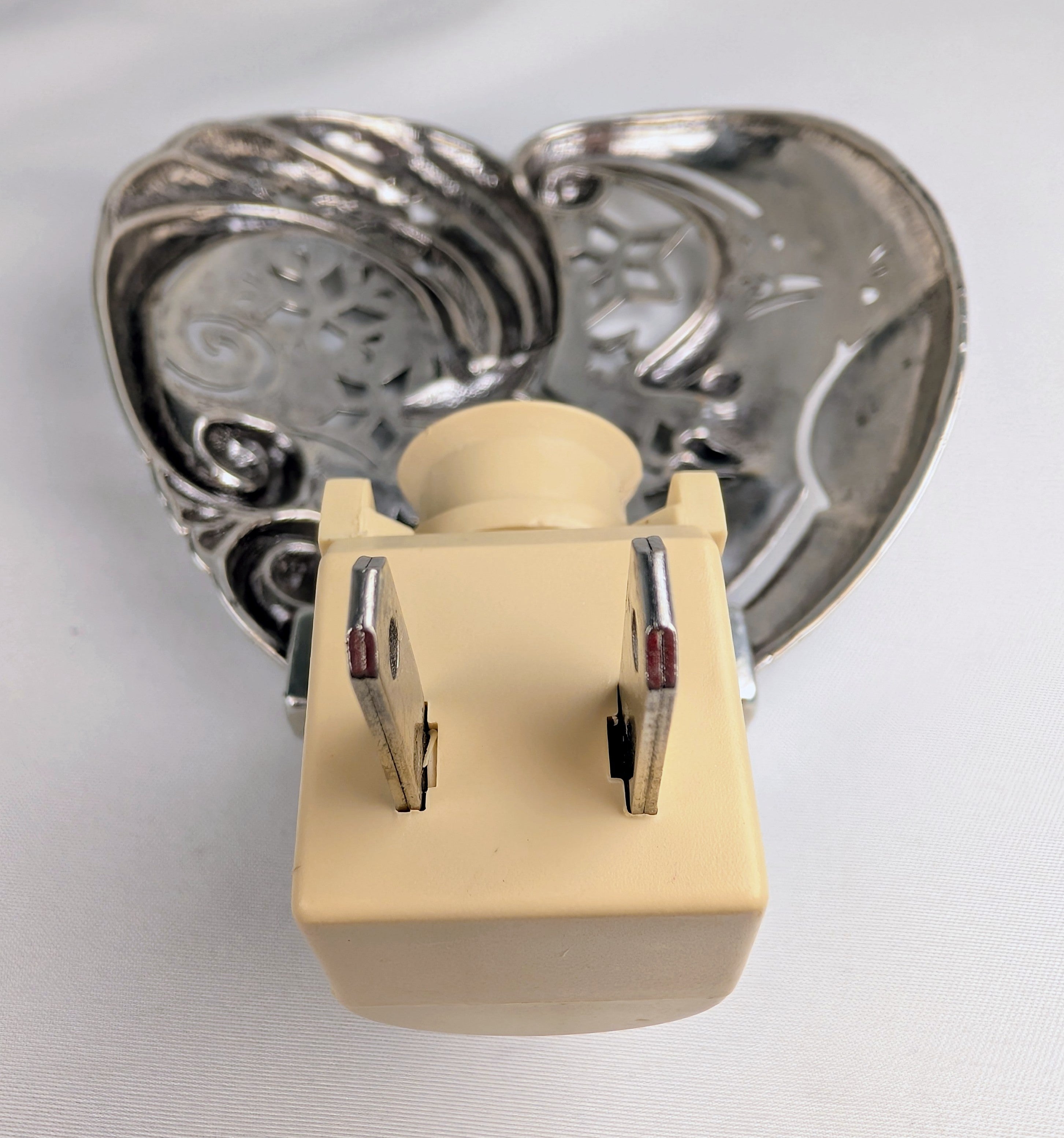 Brighton Vintage Celestial Moon & Stars Night Light – Rare Retired Design Silver Tone Plug-In Lamp