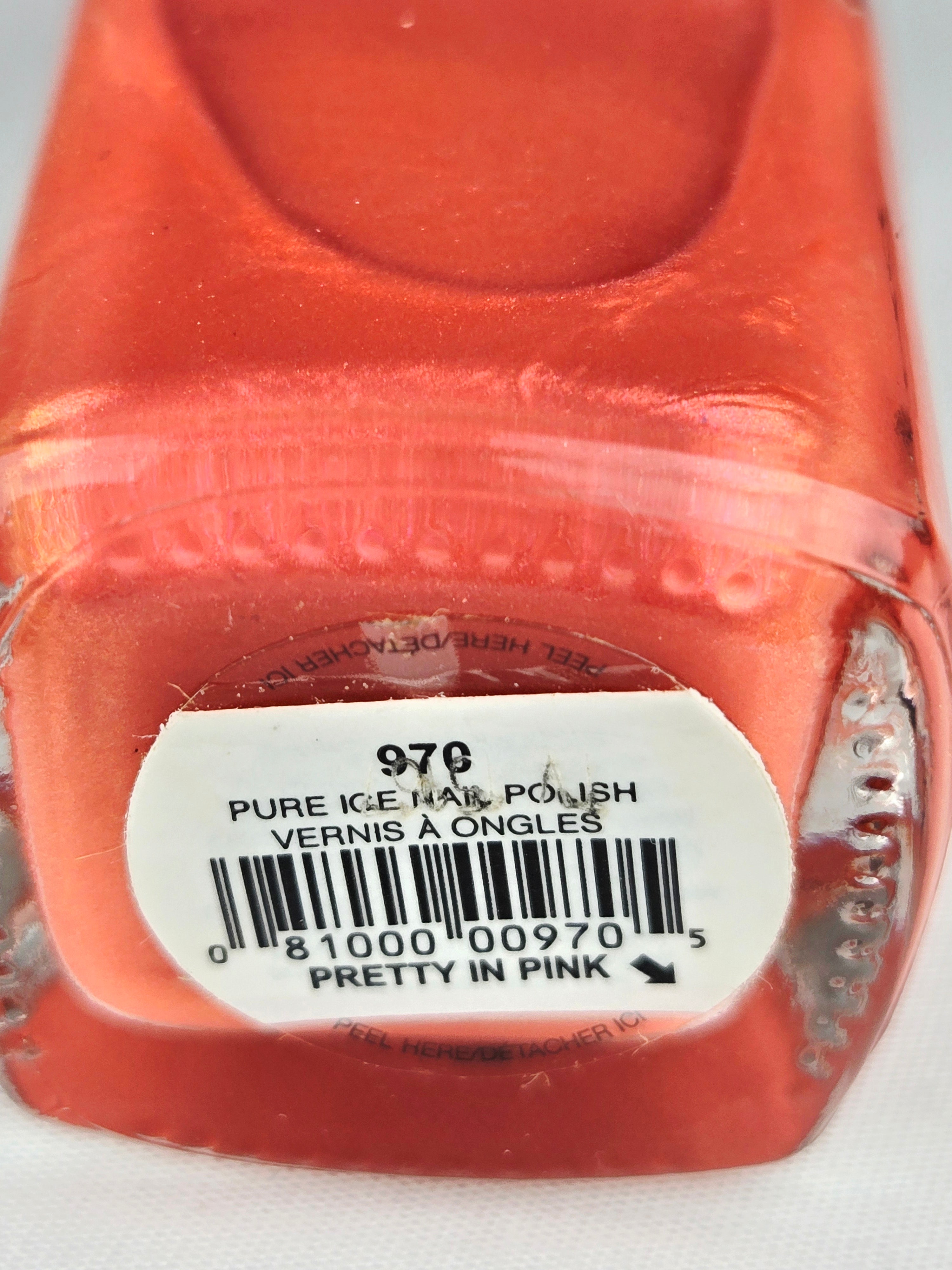 Pure Ice Pretty In Pink Nail Polish 976 Shimmer Coral Pink Pearl Lacquer .5 oz
