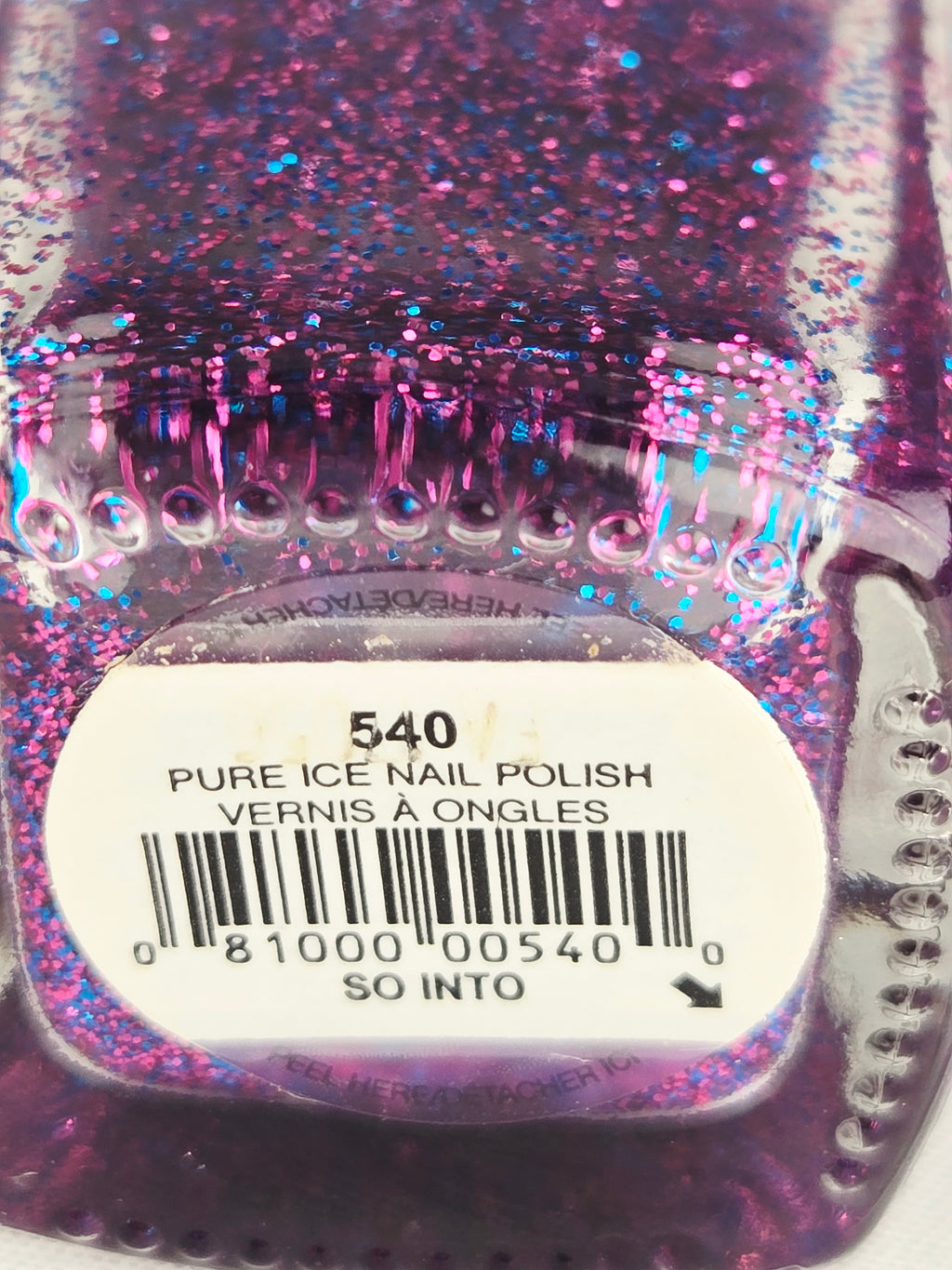 Pure Ice Y2K Discontinued Nail Polish “So Into” — Pink & Blue Glitter
