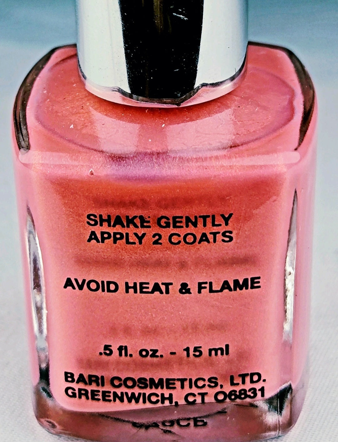 Pure Ice Strip Tease Pink Coral Pearl Shimmer Nail Polish 979CP Vintage Y2K