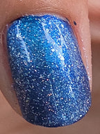 Prismatic Blizzard Holographic Nail Polish – Icy White with Blue Aurora Shimmer | Iridescent Indie Holo Lacquer | Liquid Krystal Co. Prototype